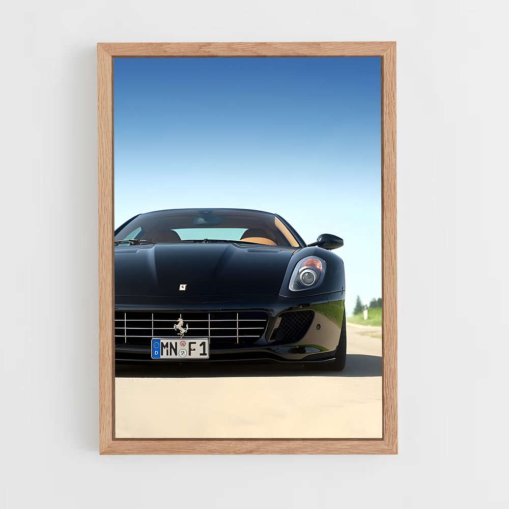 Poster Ferrari Noire (vue 4)